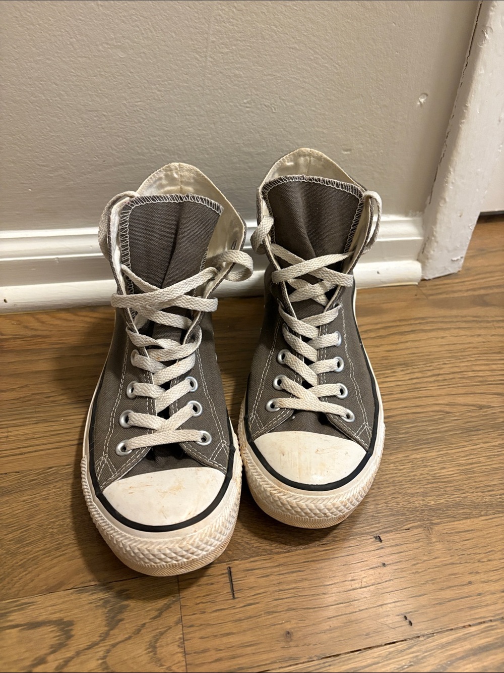 High top grey converse